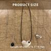 Sophisticated Black Heart Rope Necklace Featuring a Simple Alloy Pendant Multifuntional Fashion Accessory for Daily