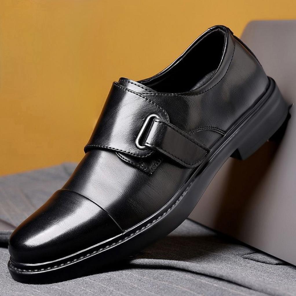 

Fashion Fashion Cow Leather Business Men s Dress Shoes Spring Autumn Men Wedding Shoes New Designer Soft Sole Black Leather Shoes Male 38