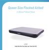 JILONG Inflatable Mattress with Flocking Bed Sheet and Pull Strap