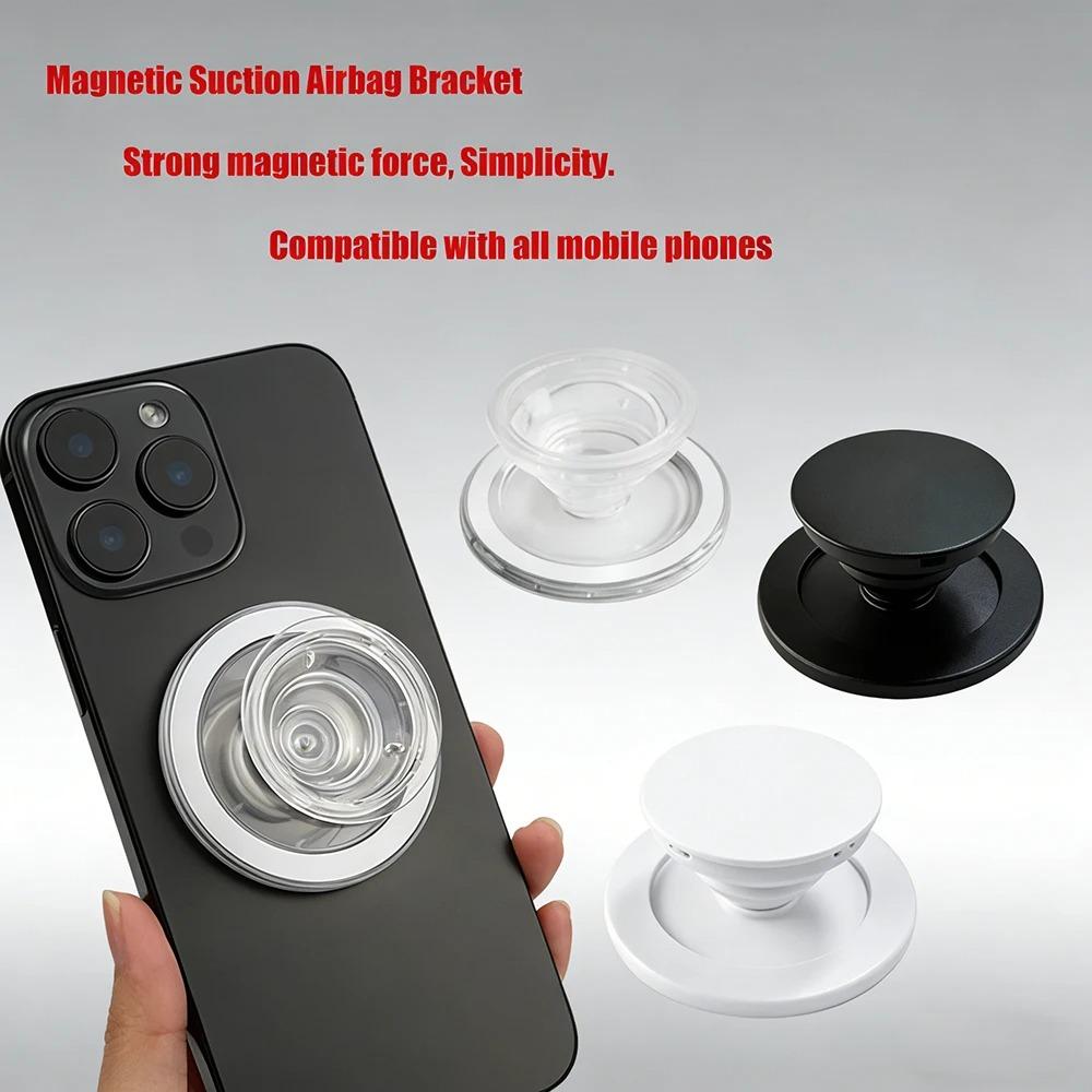 Adjustable Self-adhesive Magnetic Phone Holder: Grip & Expanding Stand for iPhone, Samsung & Mac Series