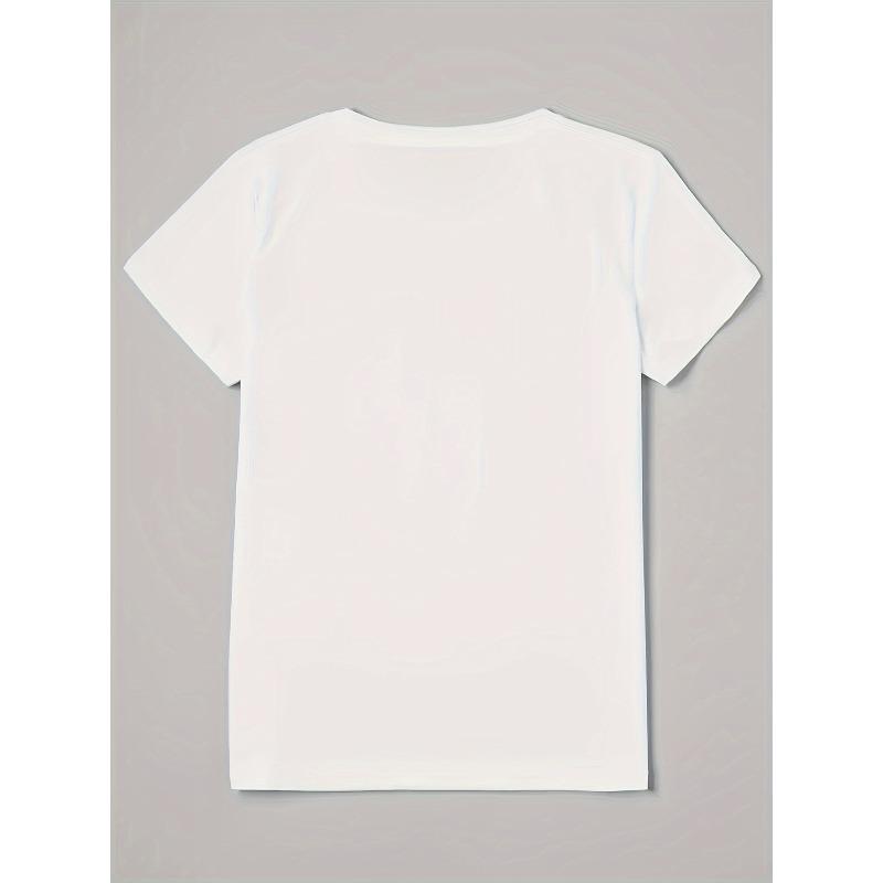 European Size Women's Spring Summer Hummingbird & Floral Print T-Shirt - Short Sleeve Crew Neck Blouse with Botanical Design