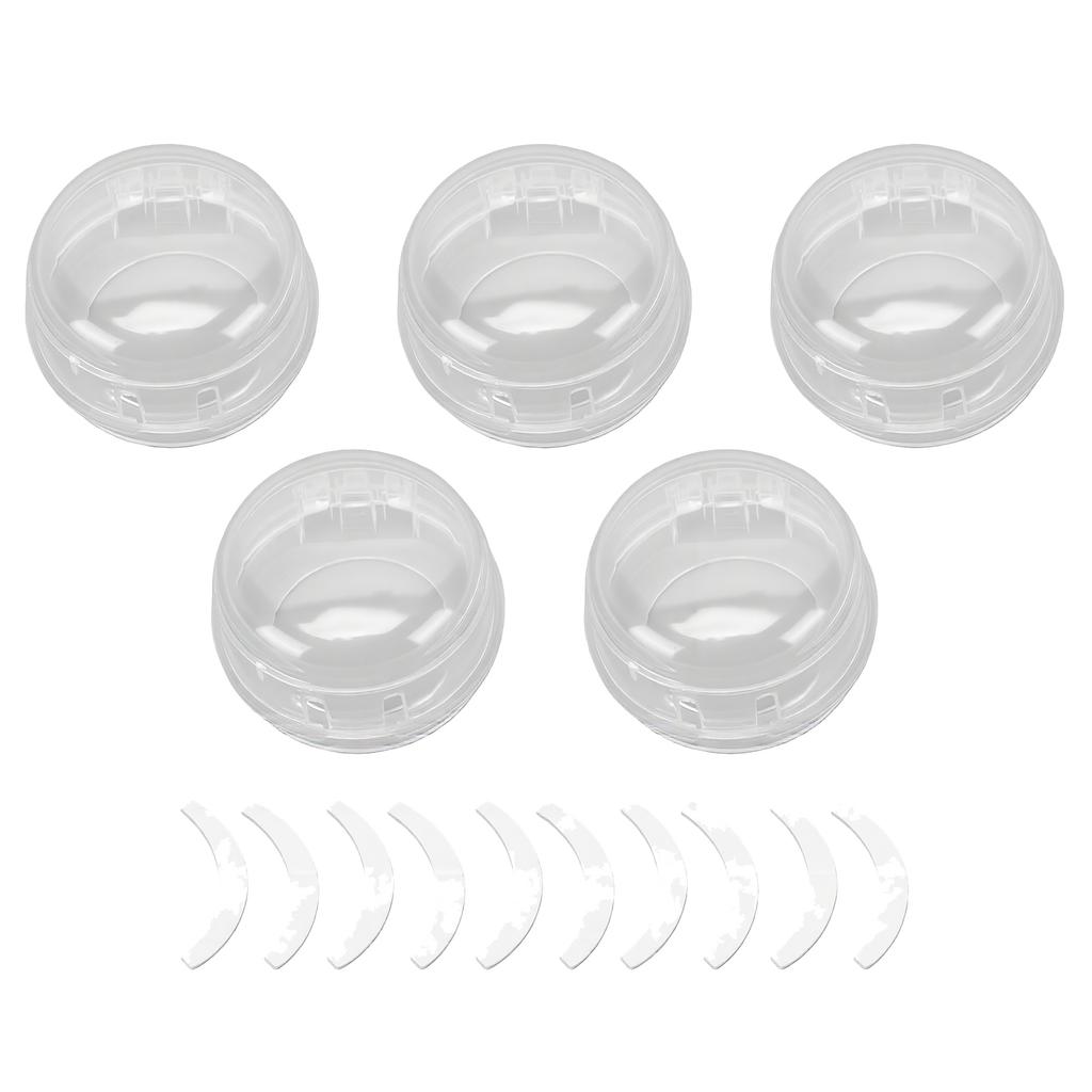 Stove Knob Safety Covers Hard Heatproof PC Childproof Oven Knob Locks for Knob Diameter Less Than 2.4in