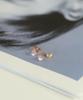 Alleun Silver 925 Heart Gemstone Stud Silver Earrings