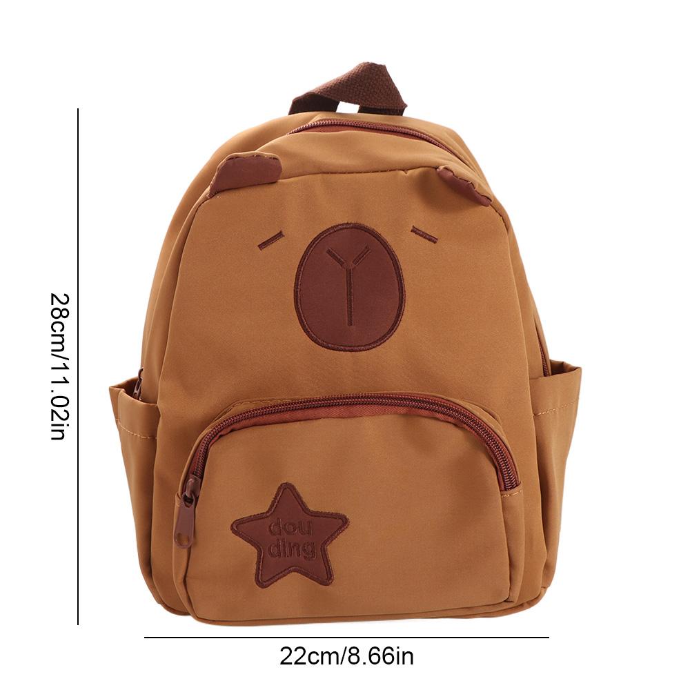 Animal Cartoon Capibala Backpack Cartoon Capybara Shoulders Bag  Daily Commute