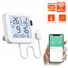 Tuya Smart Wifi Temperature and Humidity Sensor With Large Screen&Backlight Digital LCD Thermometer Hygrometer Work Alexa Google