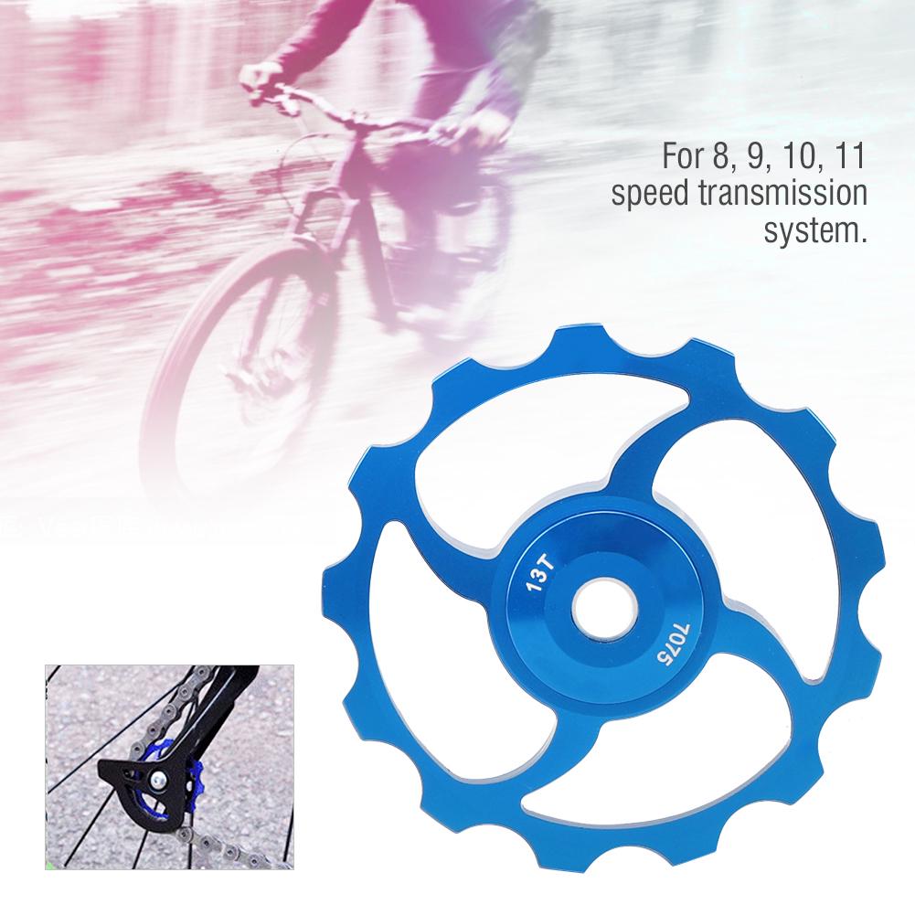 Mountain Bicycle 13T Ceramic Bearing Rear Derailleur Pulley for 8 9 10 11 Speed Blue