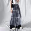 Cross-Border Foreign Trade Japan Fashion Half-Length Perspective Mesh Patchwork Pettiskirt Skirt Overskirt Ruffle Skirt Slip Dress Skirt Curtain