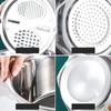 Metal Mixing Bowls Stainless Steel Shredding Basin Shredding Mixing Bowls for Baking for Serving Rinsing Food Storage Salad