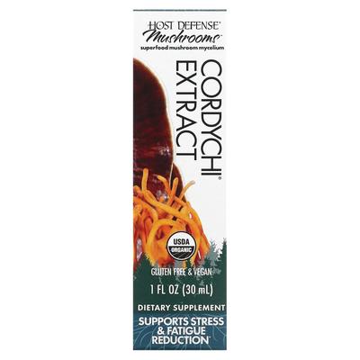 Mushroom, Organic Cordyceps Sinensis Extract, 30Ml(1Fl Oz)