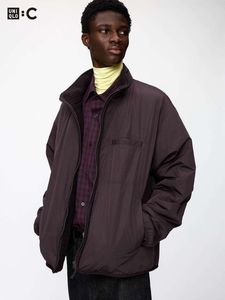 Uniqlo Japan Boa Lined Stand Collar Jacket