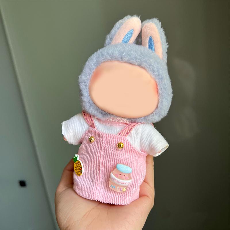 Doll Clothing Decoration Set For 17Cm Plush Vinyl Labubu Stylish Outfit Clothes Sports Leisure Suit Labubu Outfit Accessories
