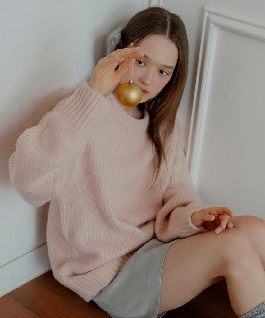 LETTERA Unisex Round Neck Knit_3Color