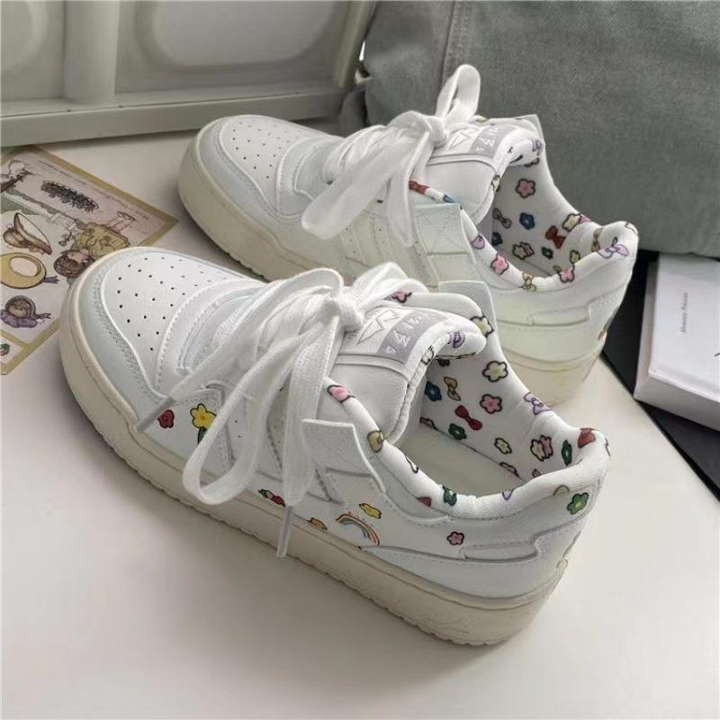 Fashion Platform Sneakers Female Summer 2024 New Brand Breathable, Versatile Leisure White Shoes Vulcanized Shoes Zapatillas Mujer