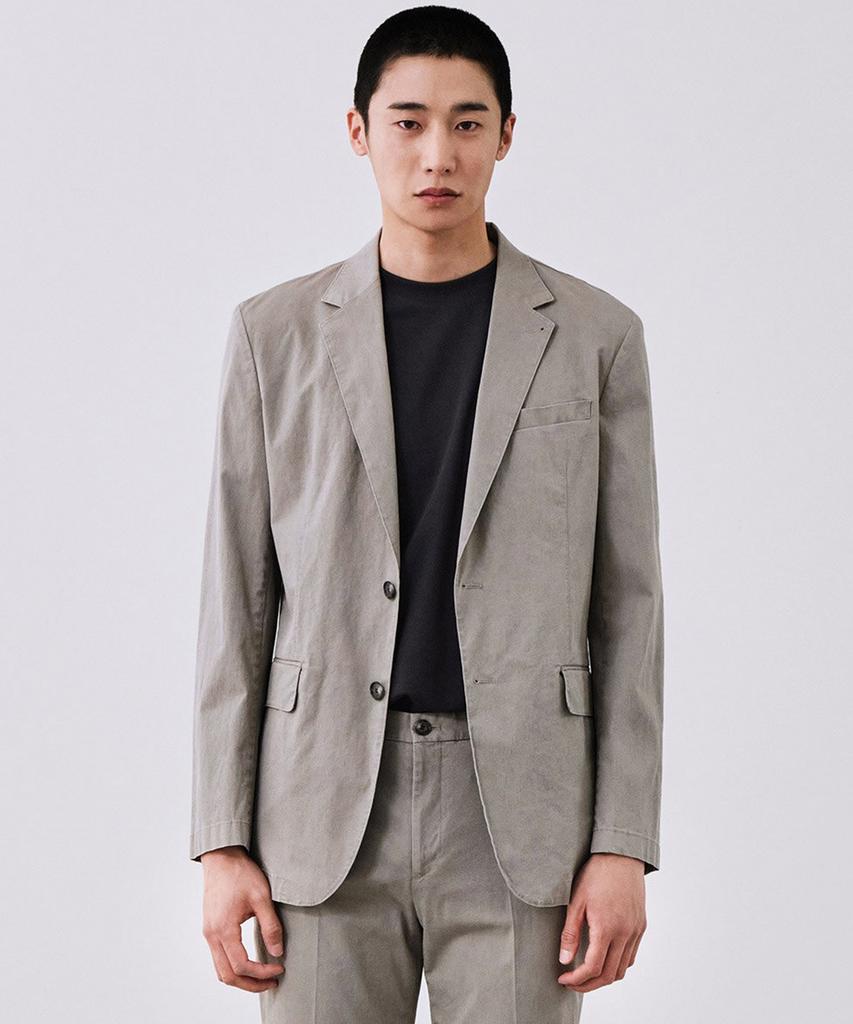 Stco Diems Premium Washed Cotton Setup Jacket Grey_Dejva21Csg