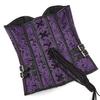 Haut sculptant amincissant rétro gothique violet pour femme