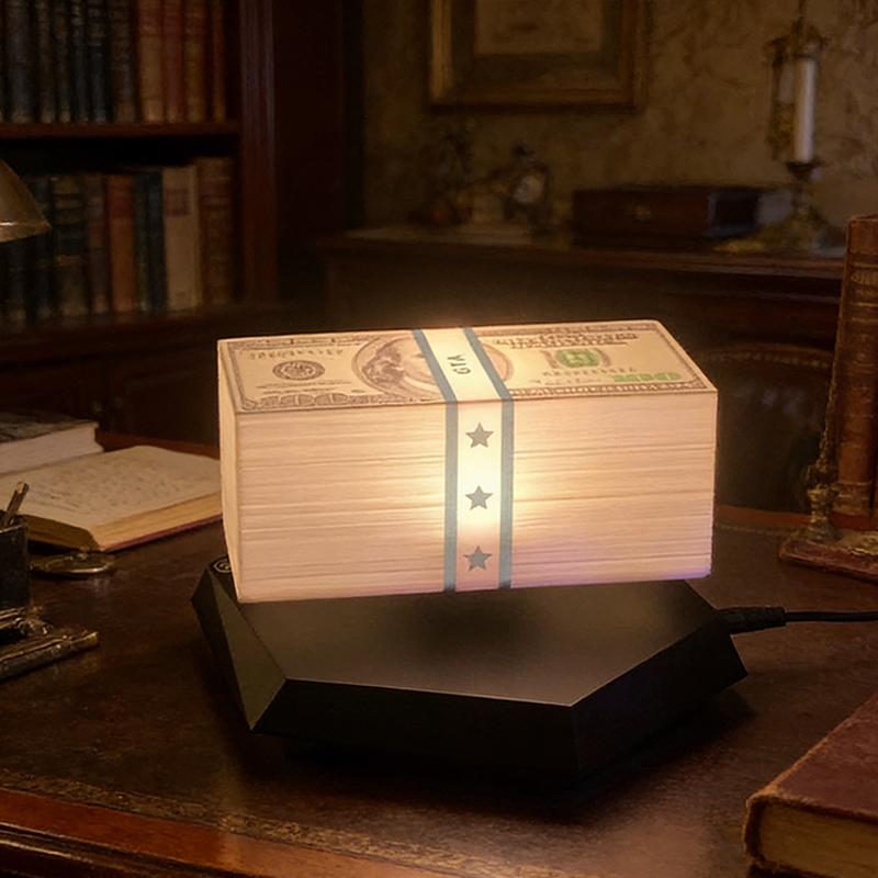 Magnetic Levitation Dollar Luminous Ornaments Children Adults Gifts Home Decor Bedroom Technology Free-Spinning Floating Dollar