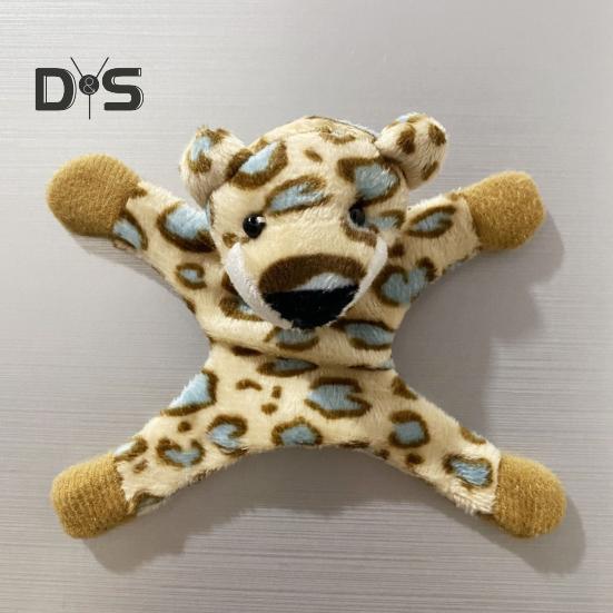 Kreslené plyšové zvířátko Magnet na lednici Plněná zvířecí panenka Magnetická dekorace na lednici Ozdoba do domácnosti, kanceláře, kuchyně, na skříňku