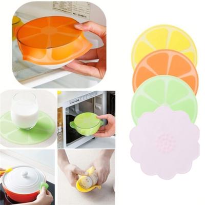Utensile da cucina per la conservazione della freschezza degli alimenti con coperchio elasticizzato in silicone riutilizzabile