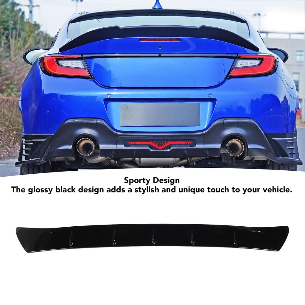 Rear Window Roof Spoiler Glossy Black Improved Aerodynamics Window Top Visor Deflector Trim for BRZ ZD8 2021 to 2024