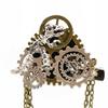 Steampunk Anime Mechanical Gear Brooch Hair Clip Metal Barrettes Unisex Punk Badge Chest Pin Halloween Party Accessory
