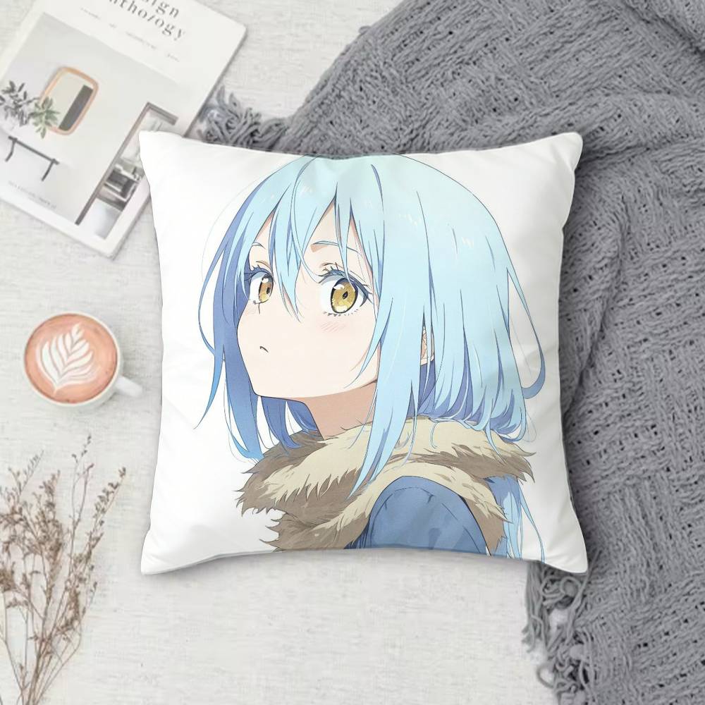 T-Tensura Double-Sided Printed Square Pillow Cover Decorative Cushion Cover For Sofa Bedroom Bedside