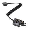 D Tap Splitter Cable with LED Digital Display B Type 3 Port D Tap Splitter Hub Power Cable for V Mount Camera Battery