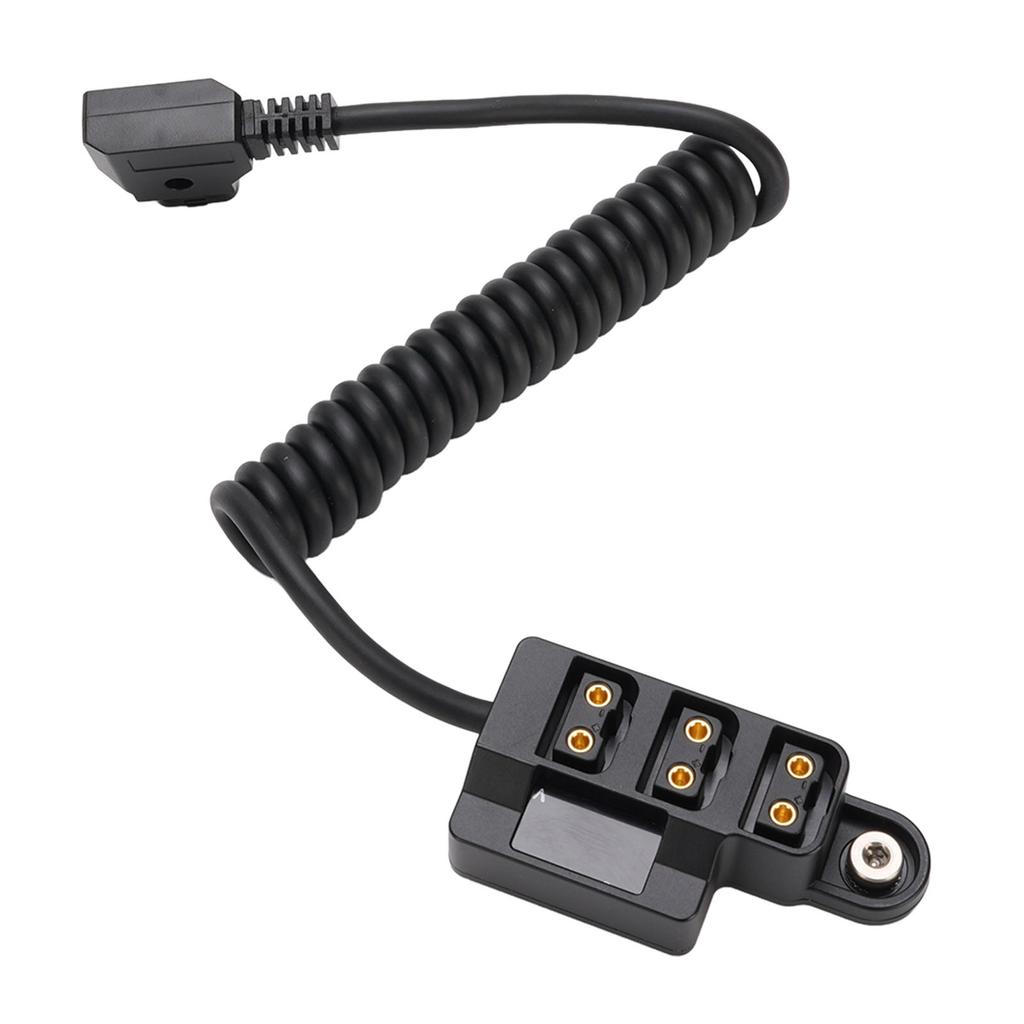 D Tap Splitter Cable with LED Digital Display B Type 3 Port D Tap Splitter Hub Power Cable for V Mount Camera Battery