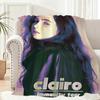 Charm Singer C-Clairo Throw Lightweight 240g Flannel Blanket Soft Skin-friendly for Summer Cooling