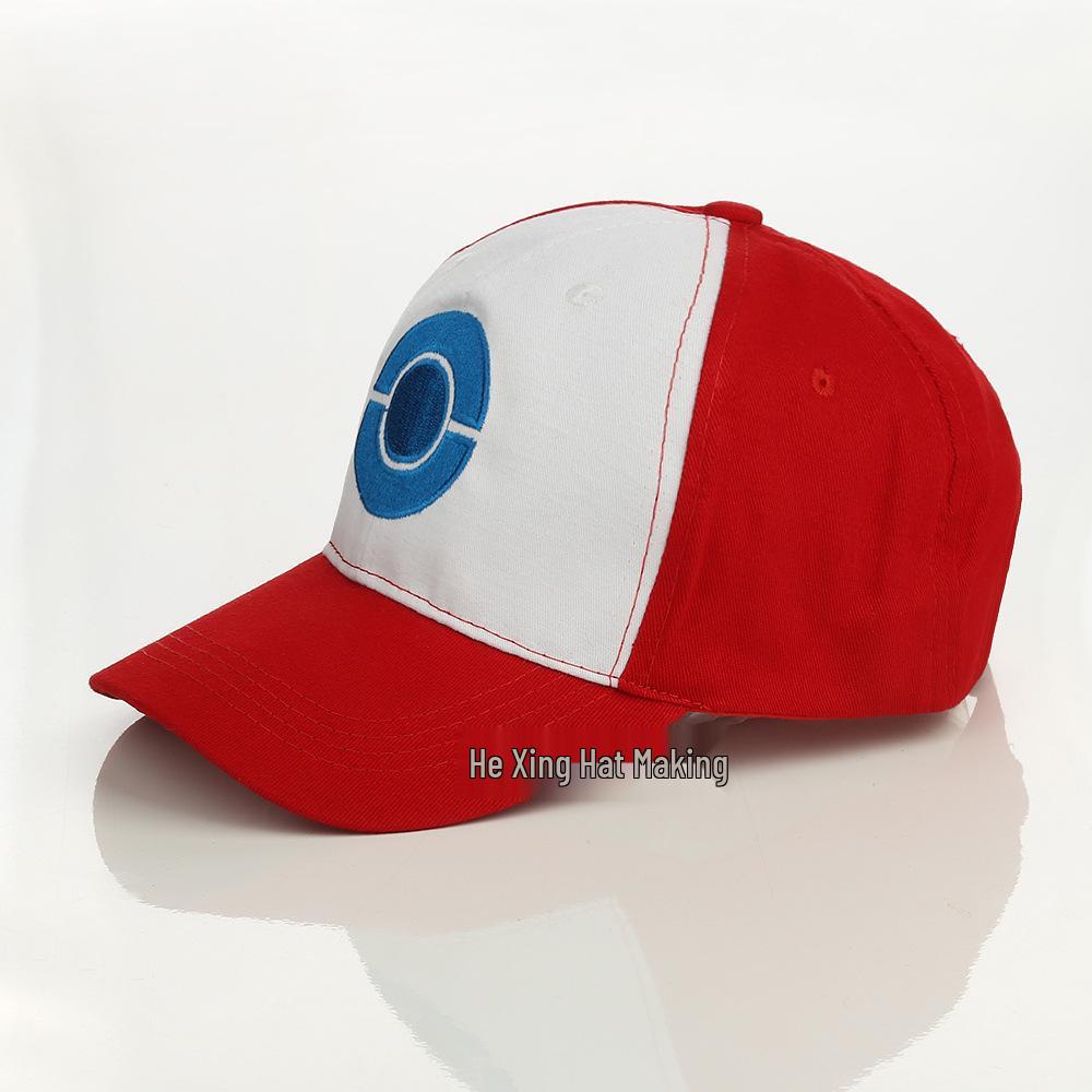 Pokémon Ash Ketchum Gestickte Baseballkappe - Netz-Schirmmütze