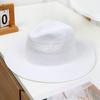 Spring and summer new fashion casual hand-woven pattern hollow five-point straw hat outdoor sun protection shade Panama straw hat