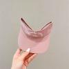 Adult Empty Top Hat Men's and Women's Summer Sunshade Quick-drying No Top Alphanumeric Embroidery Breathable Sunscreen Hat Tide