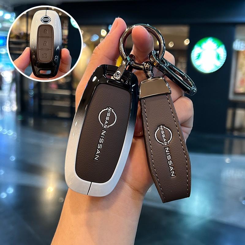Auto Remote Key Case Holder Cover Shell Fob Holder for Nissan Qashqai J12 Juke Teanya X-trail T33 Kicks Altima Ariya 2023 2024