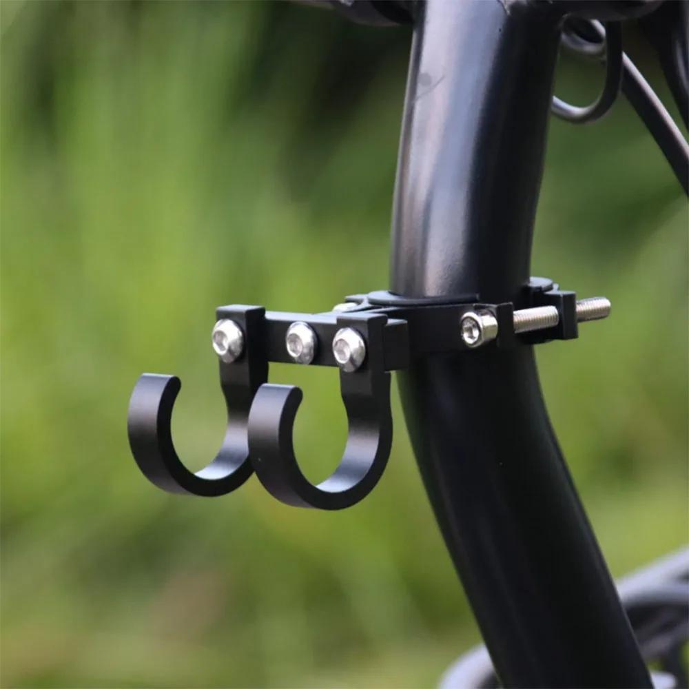 

Electric Scooter Hooks Simple Bike Shelf Tube Storage Hanger Buckle Hooks Hooks Ebikes Portable Double Metal Helmet Rack Co X9K6 чорний