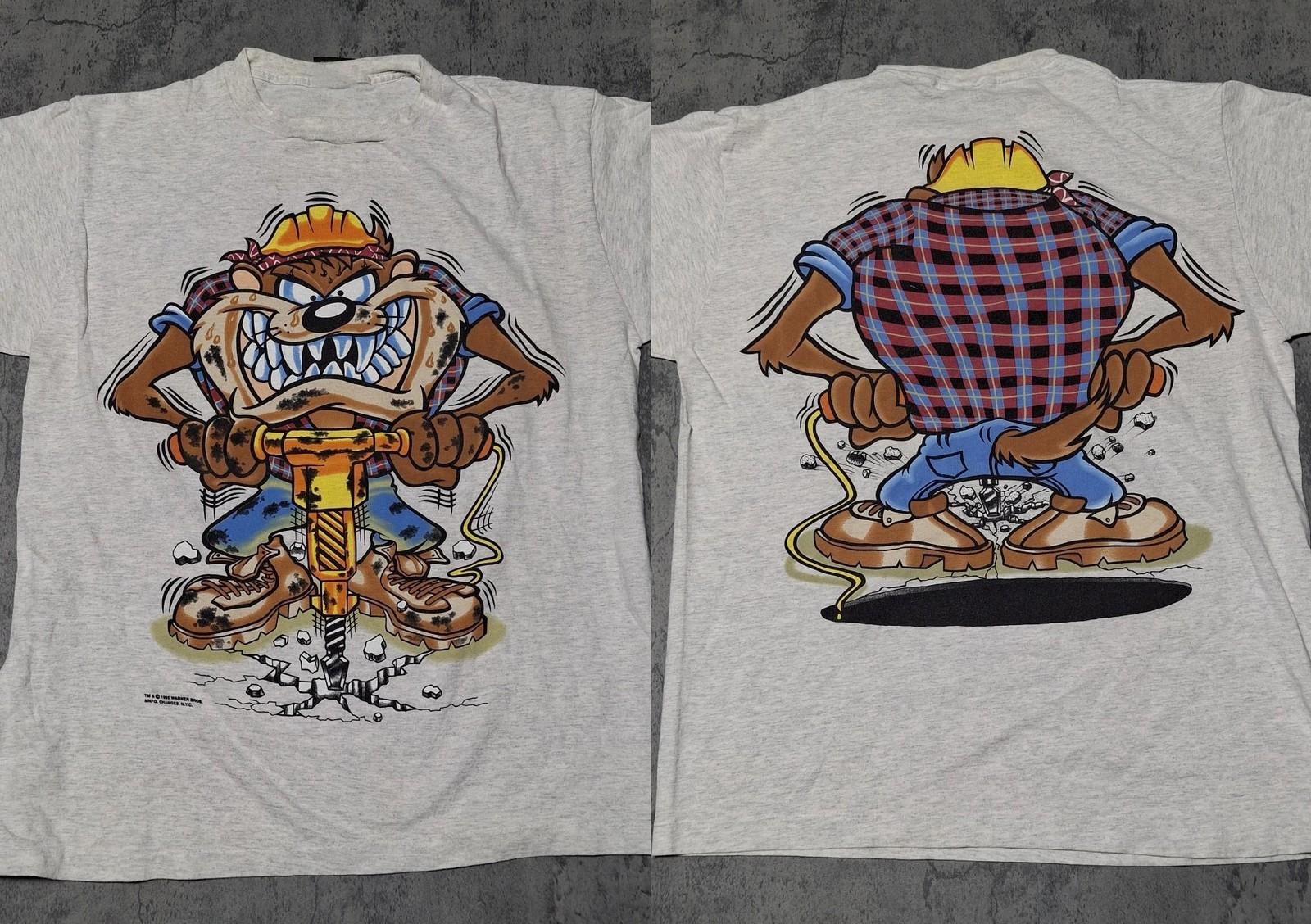 

1995 Looney Tunes Jackhammer Taz T-Shirt Comfort Colors Brand New XXXL