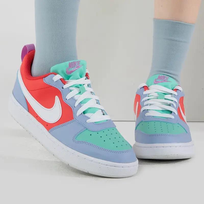Nike Court Borough Low Cobalt Bliss Track Red GS DV5456-400