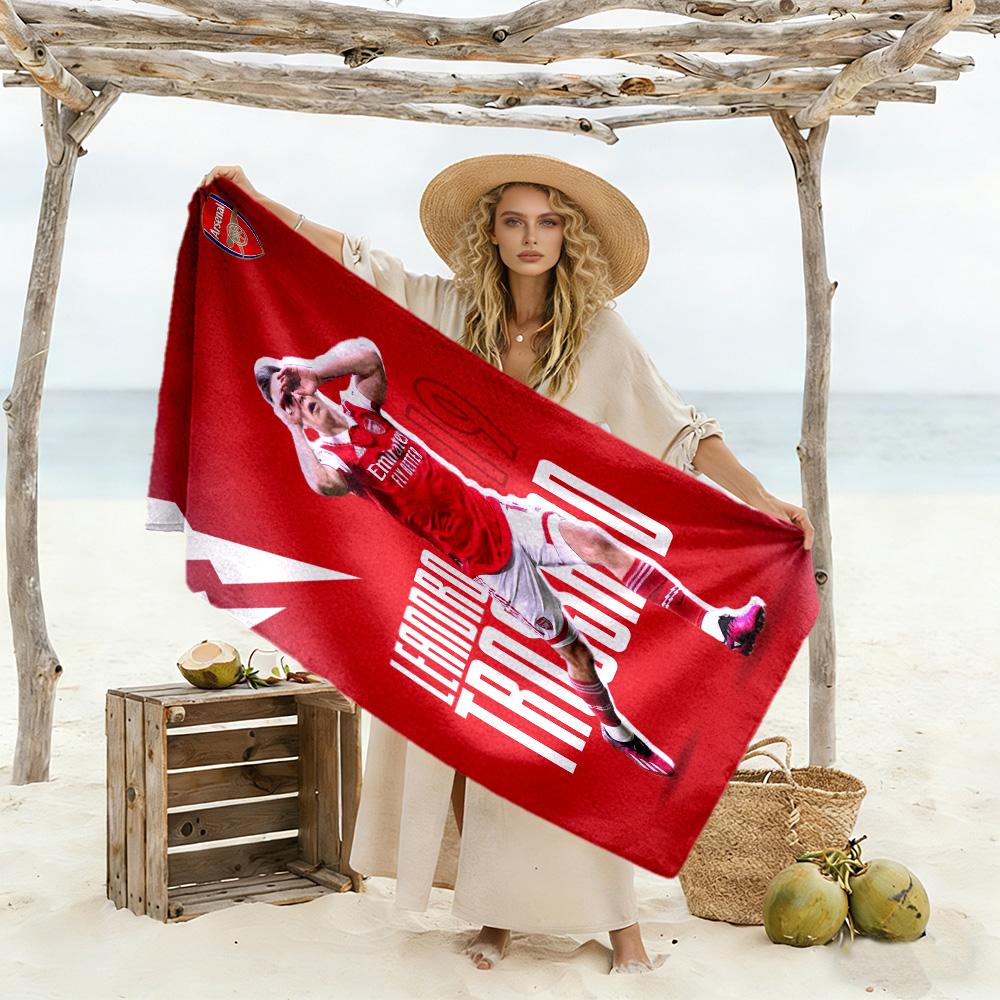 Arsenal Football Player Beach Towel Soft Durable Quick-Dry Comfortable Lightweight Portable for Swimming,Beach,Camping, Travel, Beach Accessories,Gym