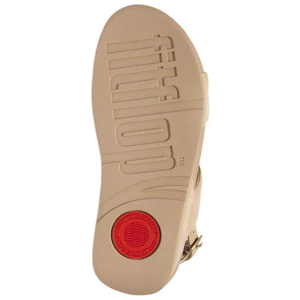 SANDALE LULU CU CRISTALE pentru Latte cm [FITFLOP] CU BARETĂ ÎN SPATE pentru femei, Bej, 25.0