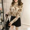 Women's 2024 Chiffon Long Sleeve Korean Style Slimming Shirt - Trendy Loose Fit