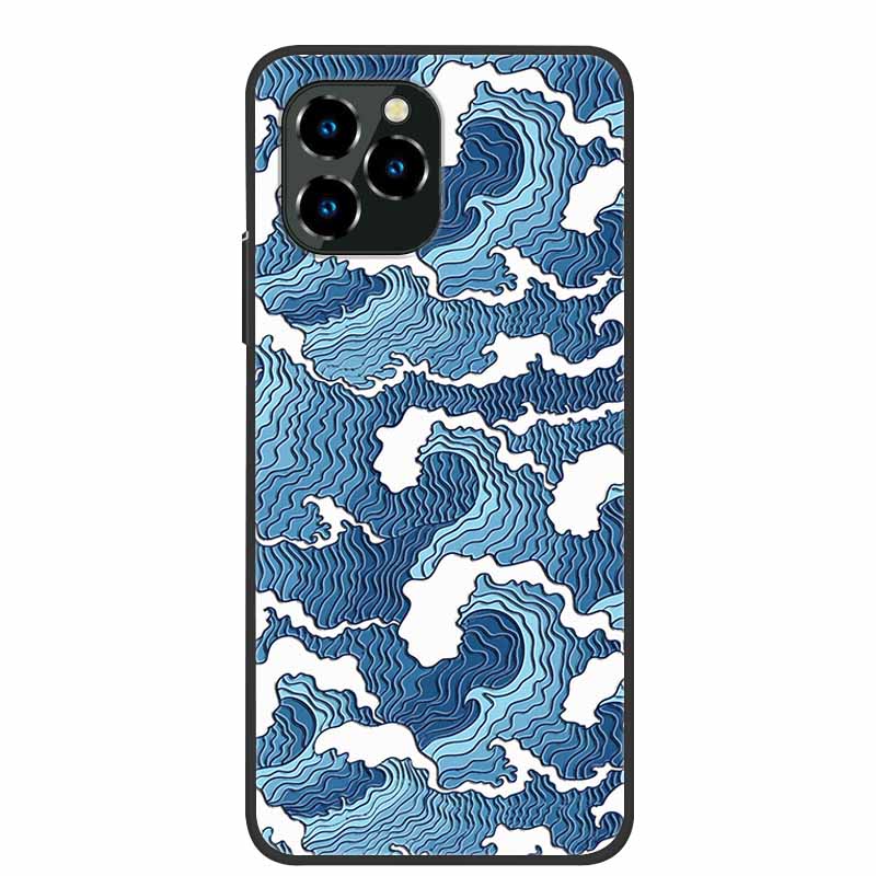 For Oukitel C21 Pro Case Luxury 3D Blossom Emboss Silicone Phone Case For C21pro Shockproof Coque Relief Flowers Funda Capa