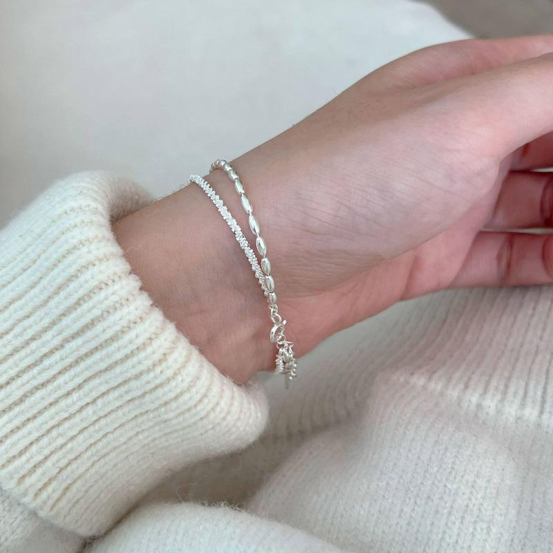 Double-layer Bracelet Women's Stacked Wearing Simple Light Luxury Bracelet Exquisite Niche Design Versatile Jewelry