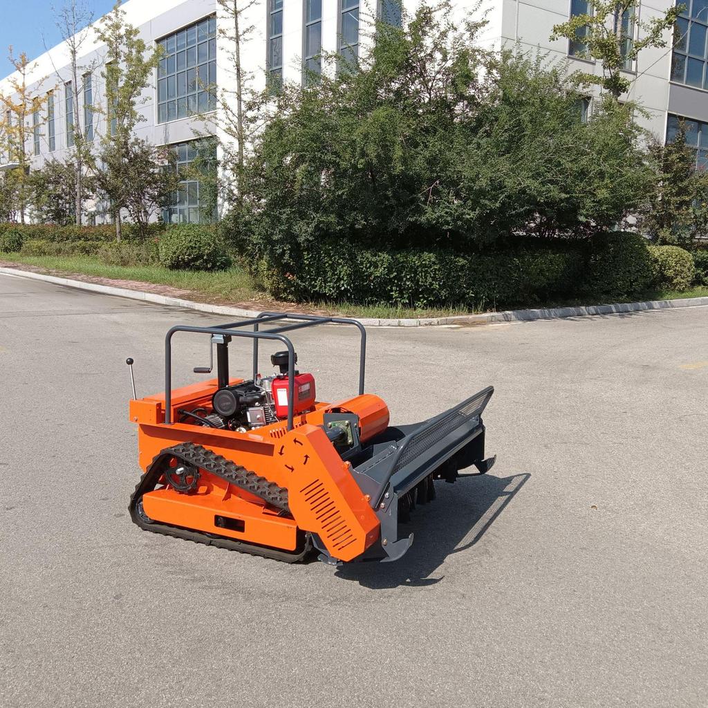 Self-Propelled Remote Control Lawn Mower, 120cm Cutting Width, Agricultural Four-Stroke Grass and Weed Cutter for Italy Export
