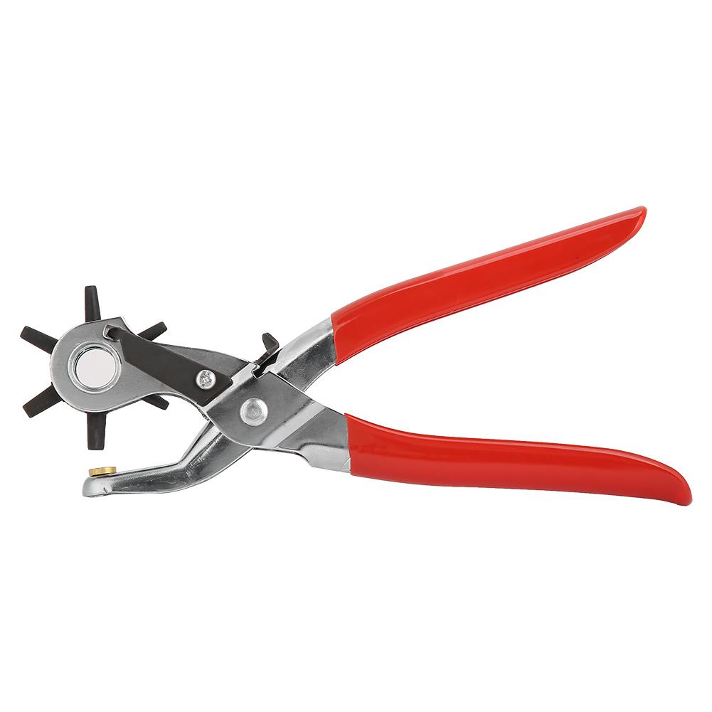 24.5mm Carbon Steel Multi Hole Belt Punch Plier For Leather Paper Plastic