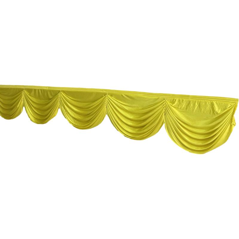 3/6M Long Ice Silk Swag Drape Panel Wedding Stage Background Event Party Decor Drapery Party Banquet Backdrop Curtain Swag