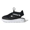 adidas 360 Sandales J Noir Blanc 2021 Baskets Enfants Core-Black Cloud-White FX4946