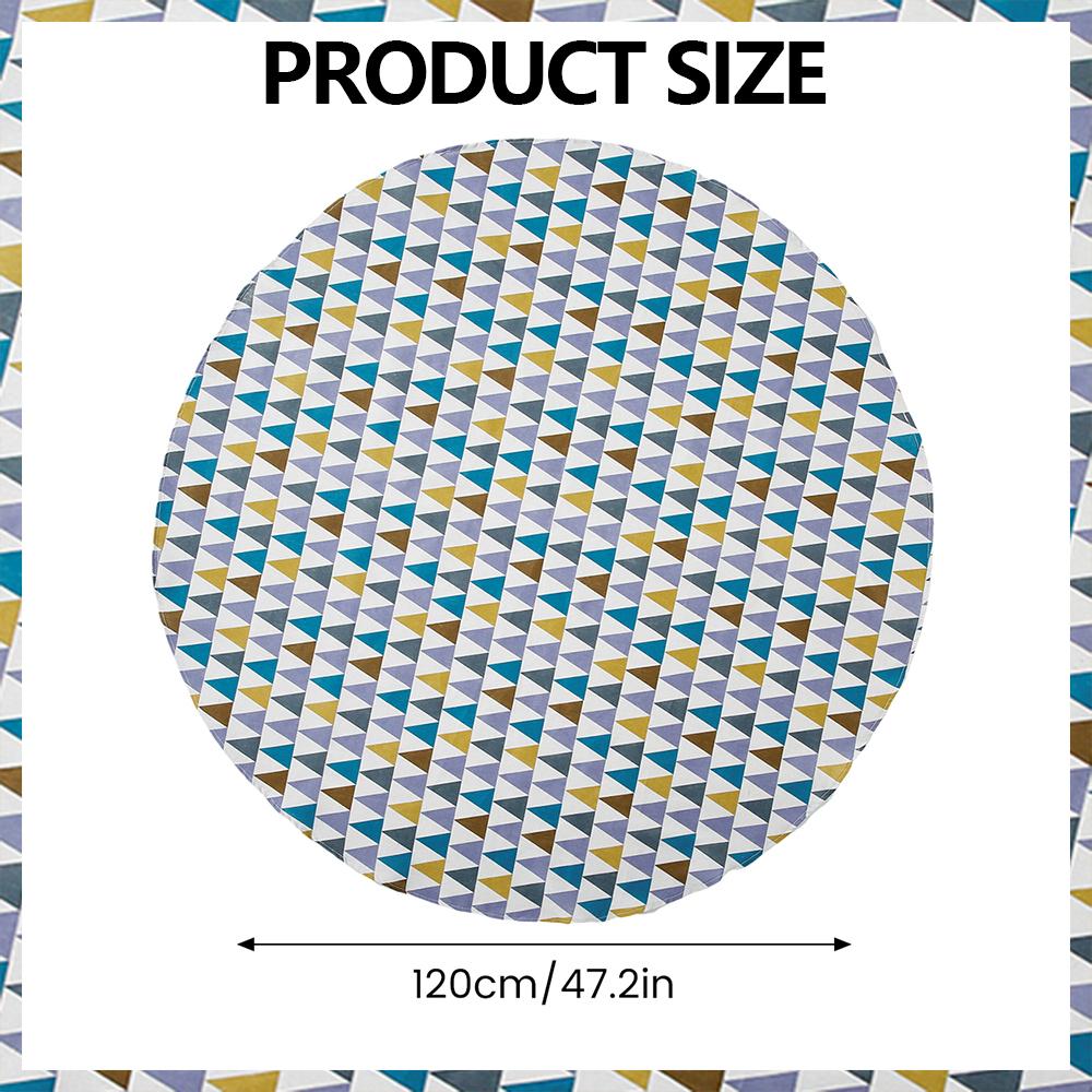 Round Tablecloth 47/59/39 Inch Linen Dining Room Table Cover Washable Table Cloth Decorative Table Cover for Indoor and Outdoor