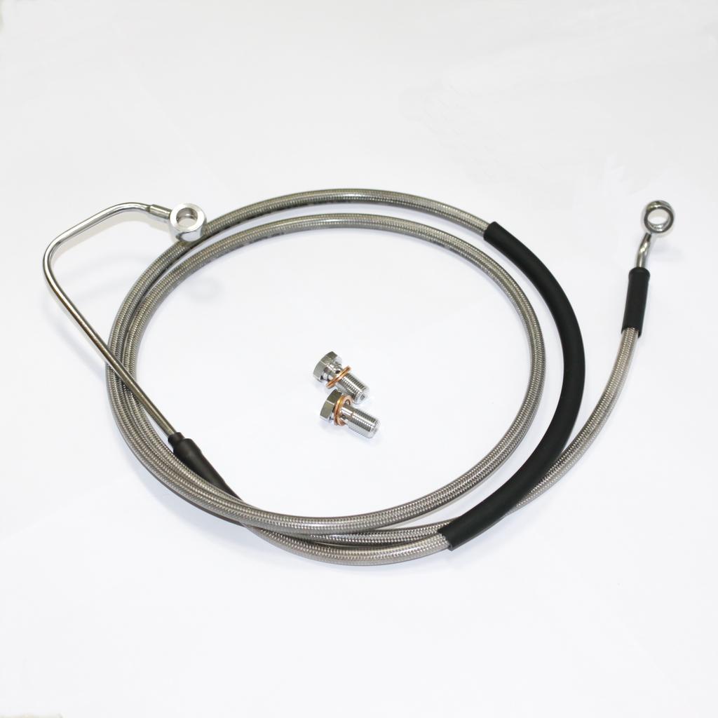Extended Front Upper Brake Line ABS For 2009-2013 Harley Davidson Touring Road King Road Glide Street Glide