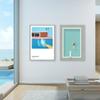 Abstract Minimalist Swimming Pool Holiday Illustration Office Decor Canvas Painting Wall Art Picture Poster Print Home No Frame