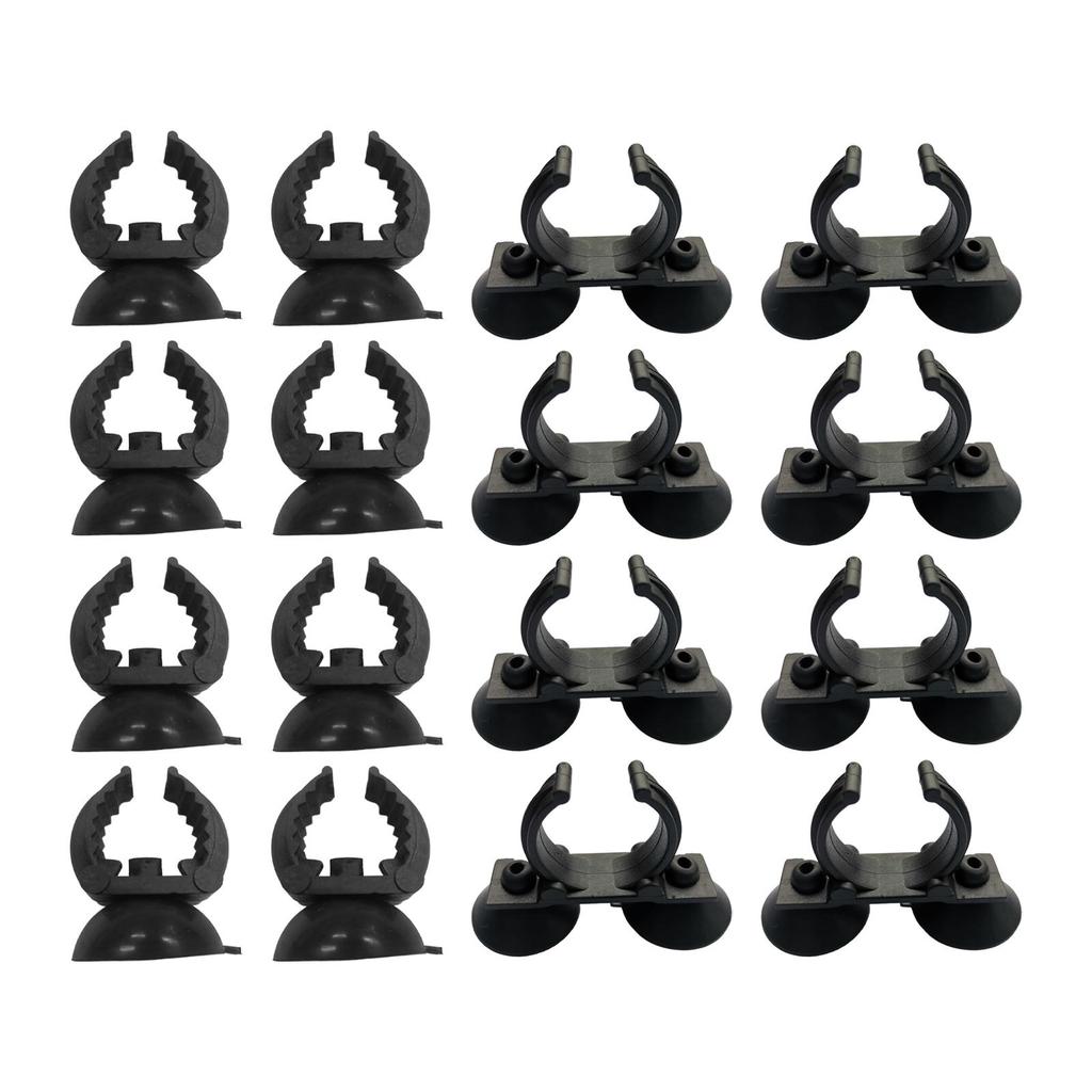 8 Heater Brackets with Suction Cups And Clips, Easy To Install, Aquarium Lamp Clamps, Stay Firmly In Place