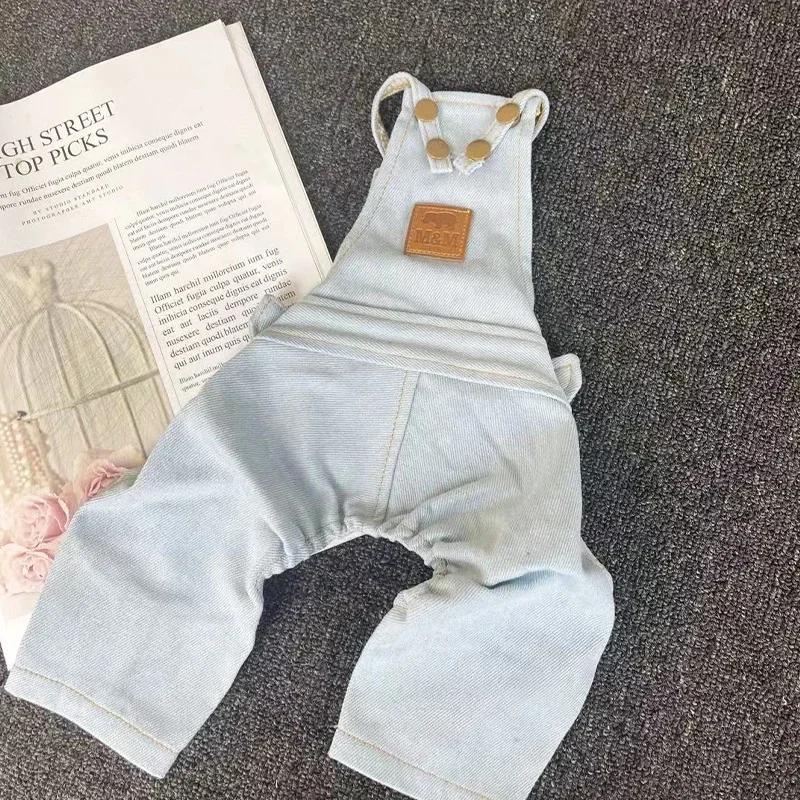 Spring Autumn Dog Clothes Dress Jumpsuit Couple Dog Clothing Pomeranian Poodle Bichon Schnauzer Dog Costume Pet Apparel Overalls S