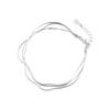 Simple Layer Bracelets for Women Korean Fashion Silver 925 Jewelry Fashion 925 Silver Bracelet for Women